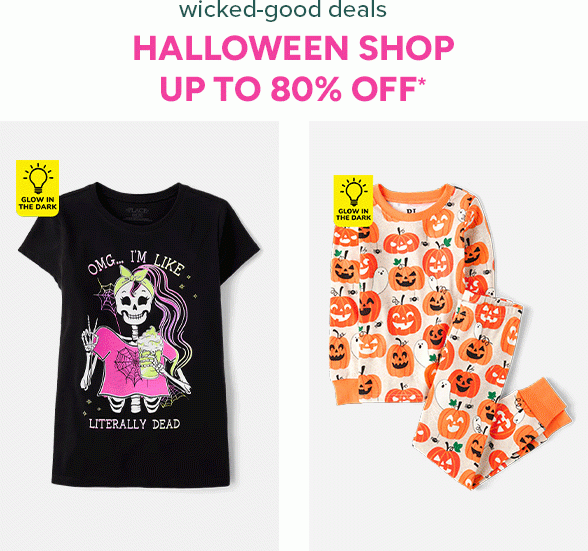 Up to 80% off Halloween Shop