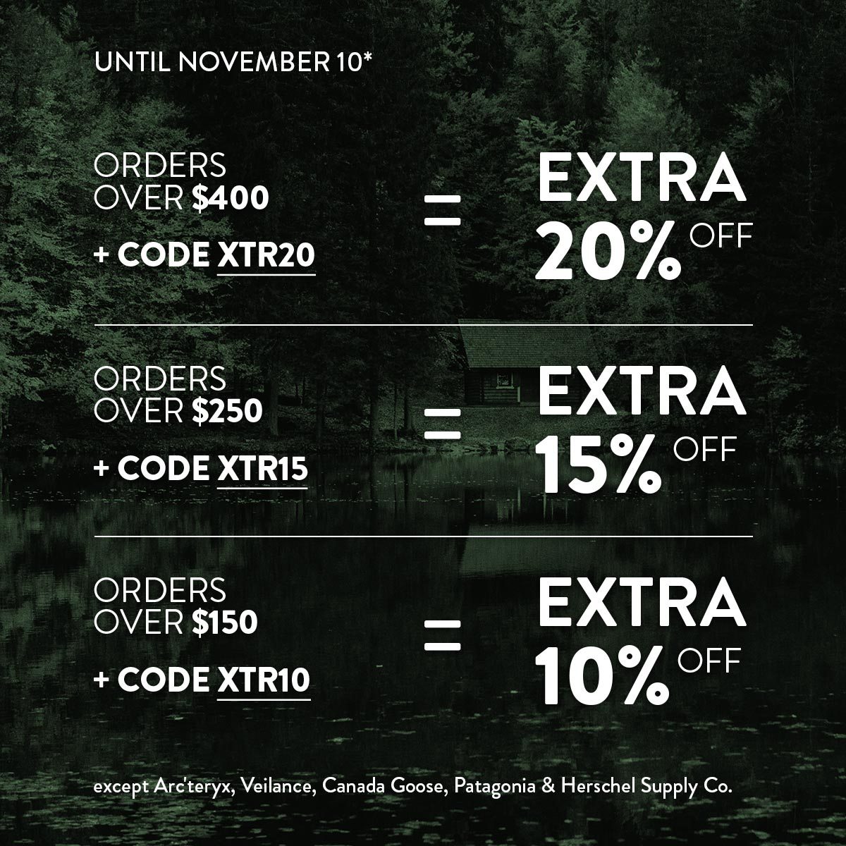 SAVE up to an extra 20% off!