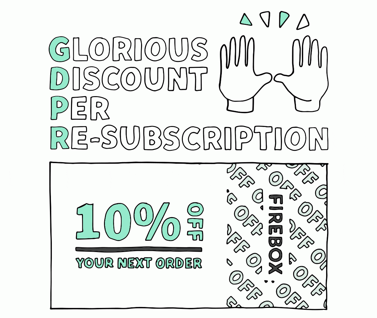 Glorious Discount Per Re-subscription: 10% off your next order