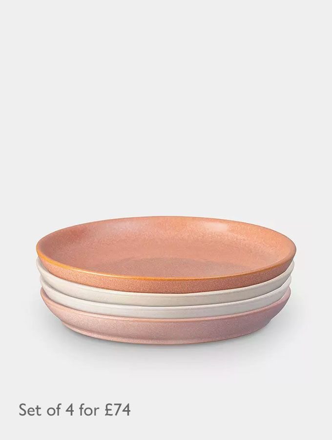 Denby Quartz Rose Dinner Plates, Set of 4, £74