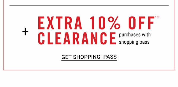 + Extra 10% off clearance purchases with shopping pass. Get Shopping Pass.