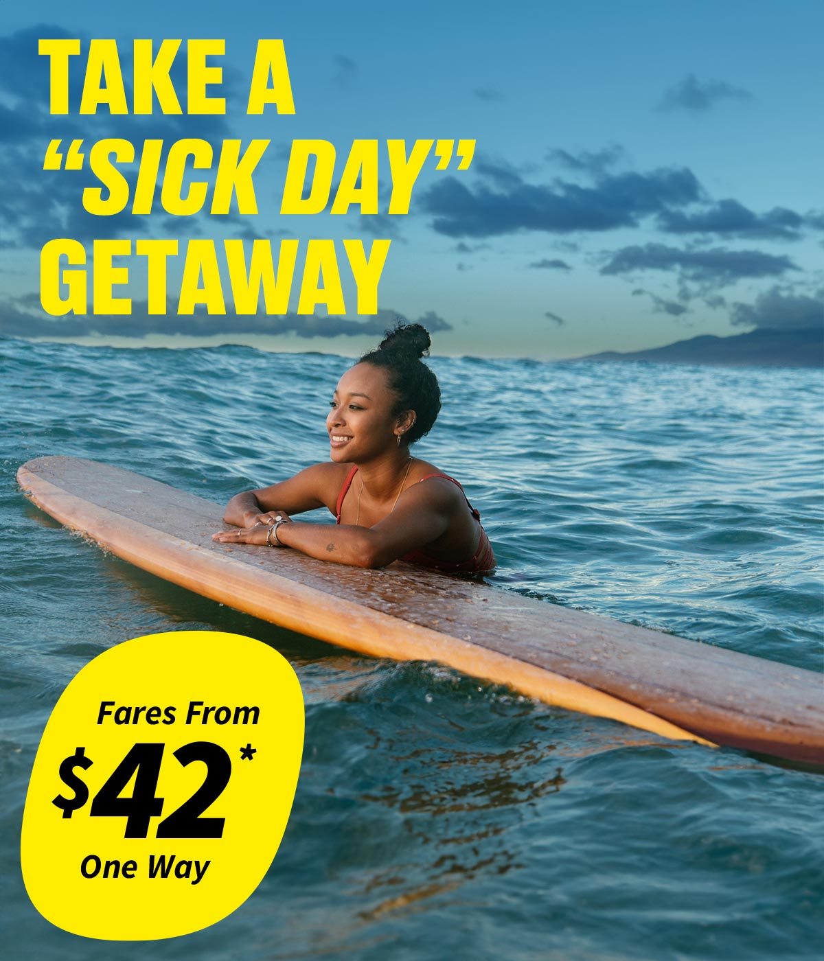 Fares From $42* One Way