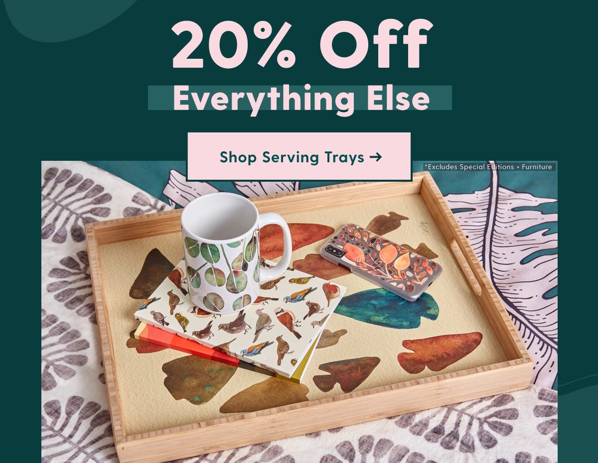 20% Off Everything Else Shop Framed Prints