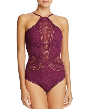 Becca by Rebecca Virtue Colorplay High Neck One Piece Swimsuit