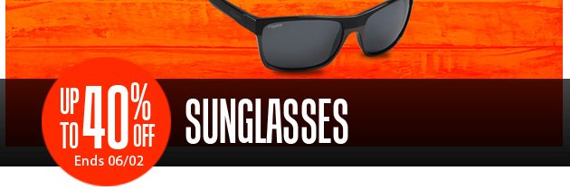 Super Savings | Up to 40% off Sunglasses | Ends Monday, May 28, 2018