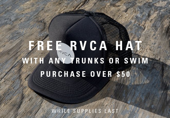 Free RVCA Hat | While Supplies Last