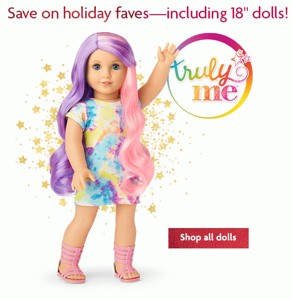 CB1: Save on holiday faves—including 18” dolls! - Shop all dolls