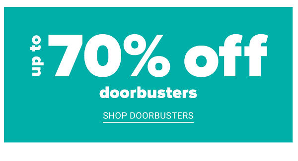 Fall Stock Up Sale! Up to 70% off Doorbusters - Shop Doorbusters