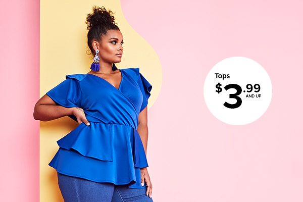 Shop Tops $3.99 and Up