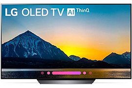 LG OLED 65 B8 4K HDR Smart HDTV (2018 Model) w/ AI ThinQ Google Assisstant, 4x HDMI Inputs