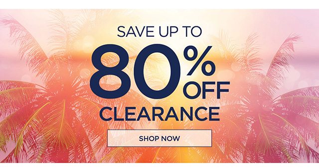 Save up to 80% off Clearance