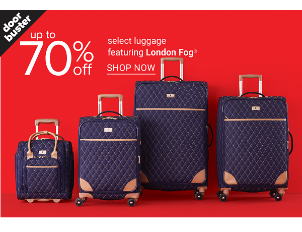 Up to 70% off select Luggage fea. London Fog - Shop Now