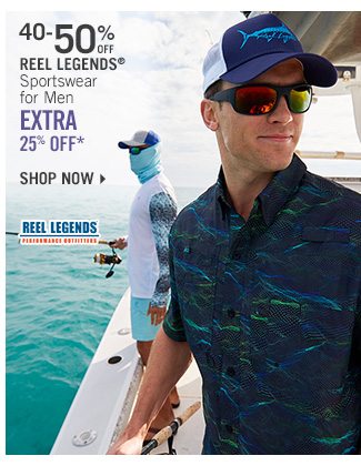Shop 40-50% Off Men's Reel Legends - Extra 25% Off*