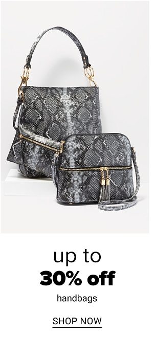 Up to 30% off Handbags - Shop Now