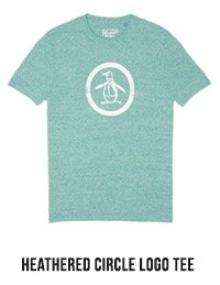 HEATHERED CIRCLE LOGO TEE