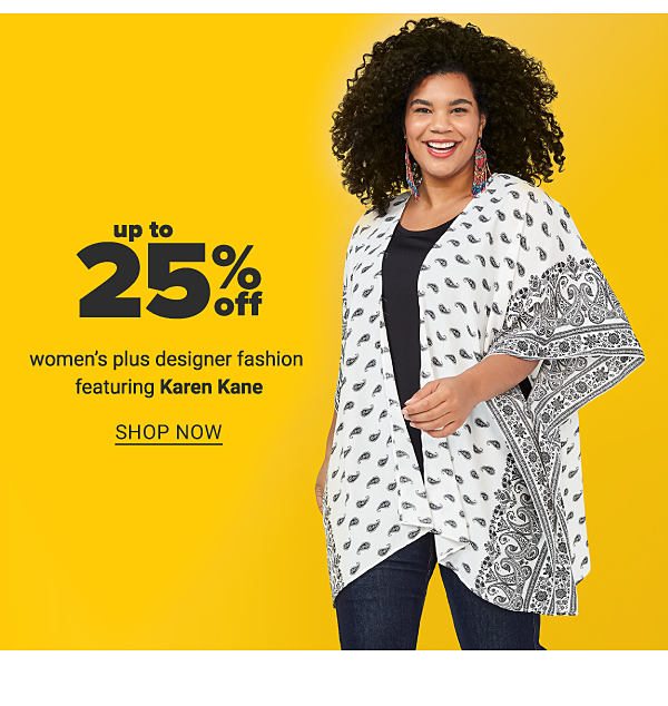 Up to 25% off Curvy designer fashion featuring Karen Kane - Shop Now