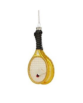 Glass Badminton Racquet Ornament - Exclusive