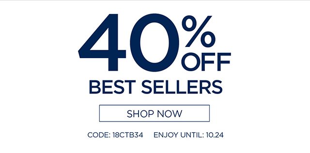 40% Off Best Sellers - Shop Now