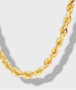 10K Yellow Gold Chain Necklace