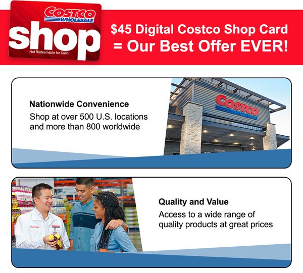 Costco 1-Year Gold Star Membership + $20 Digital Costco Shop Card