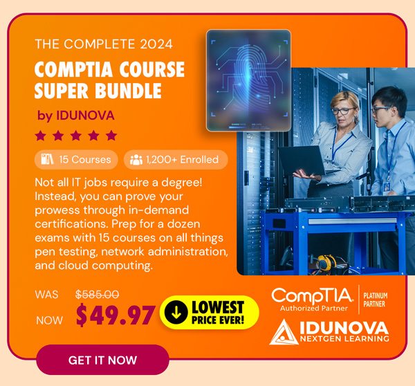 The Complete 2024 CompTIA Course Super Bundle by IDUNOVA