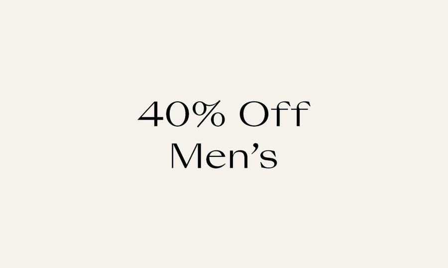 40% Off Men's Real Steals