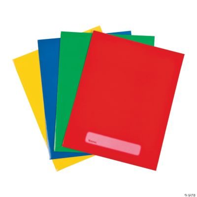 Solid Color Pocket Folders