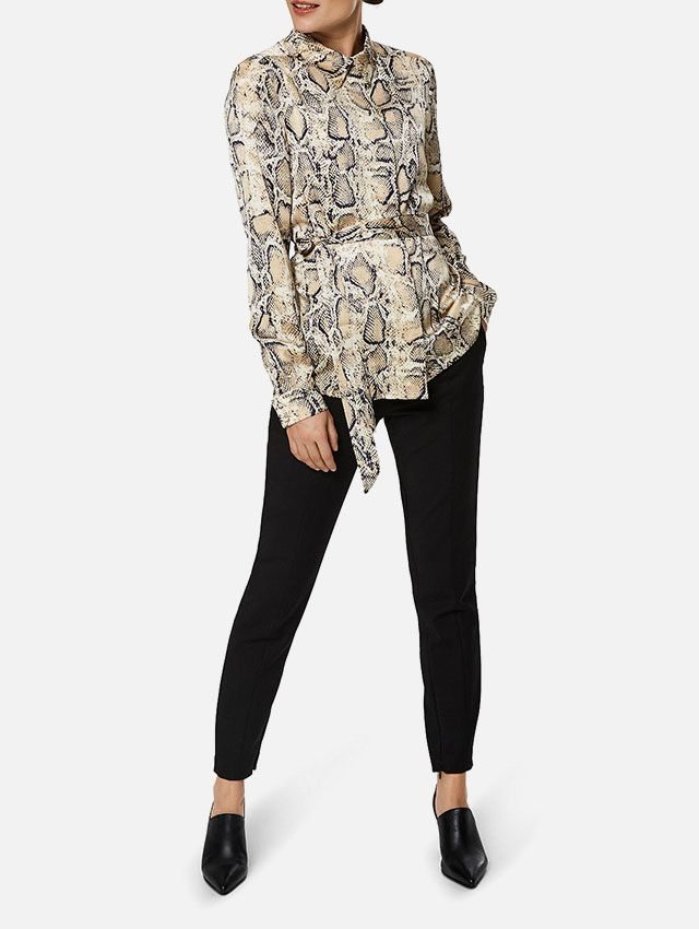 Selected Femme Snake Print Blouse