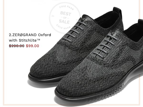 2.Zerogrand Oxford with StitchliteTM $99.00