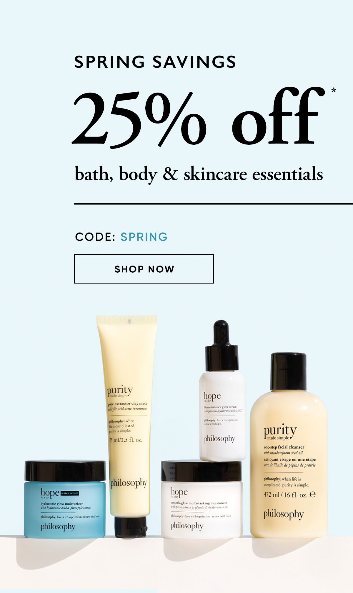 Spring Savings: 25% Off Bath, Body, & Skincare Essentials