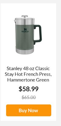 Stanley 48 oz Classic Stay Hot French Press, Hammertone Green