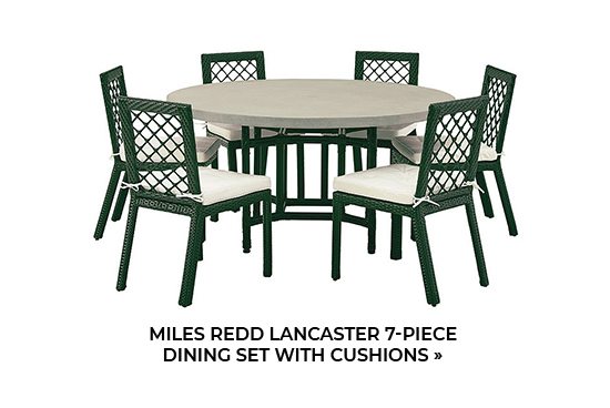 Miles Redd Lancaster 7-Piece Dining Set with Cushions