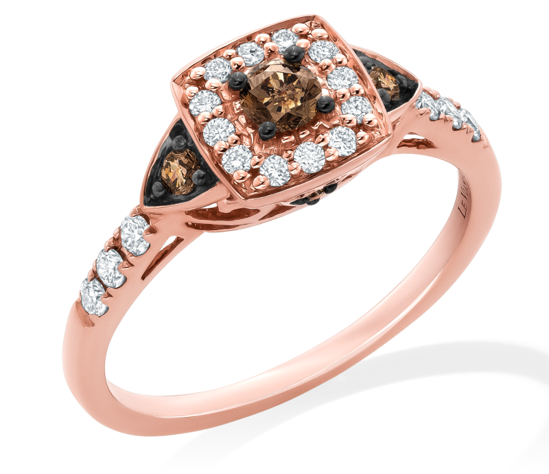 Le Vian Diamond Ring 3/8 ct tw 14K Strawberry Gold