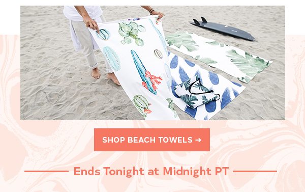 SHOP BEACH TOWELS > Ends Tonight at Midnight PT