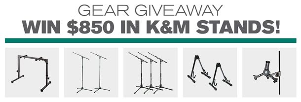 We're giving away a complete K&M stand package!