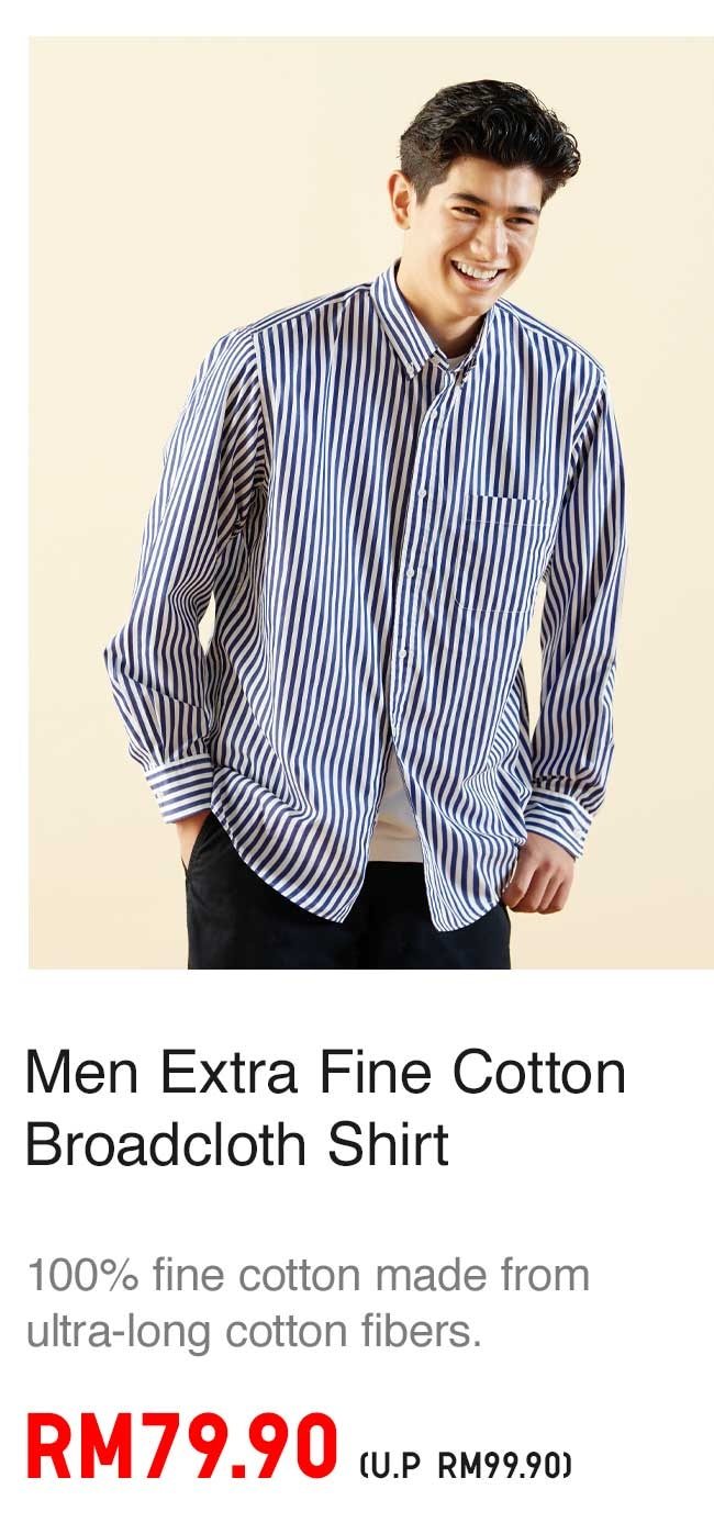 MEN EXTRA FINE COTTON BROADCLOTH SHIRT