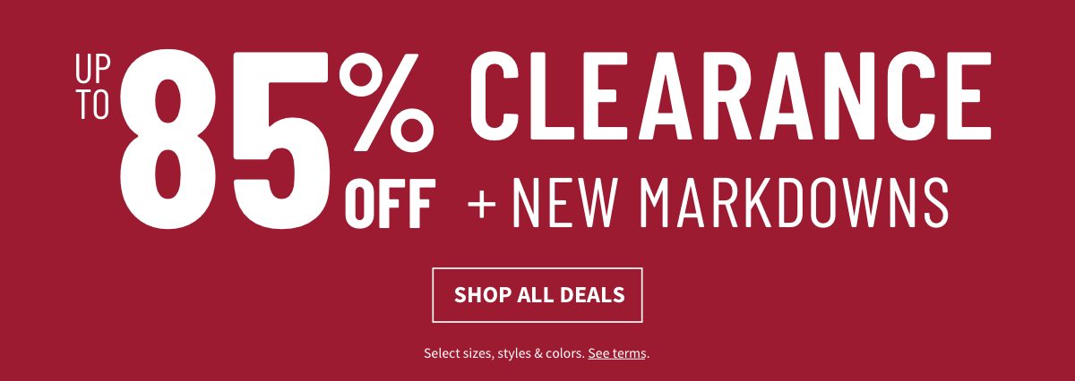 Up to 85% Off Clearance - Shop All Deals