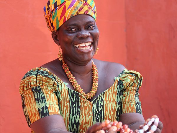 West African jewelry artisan, Rachel Armah.