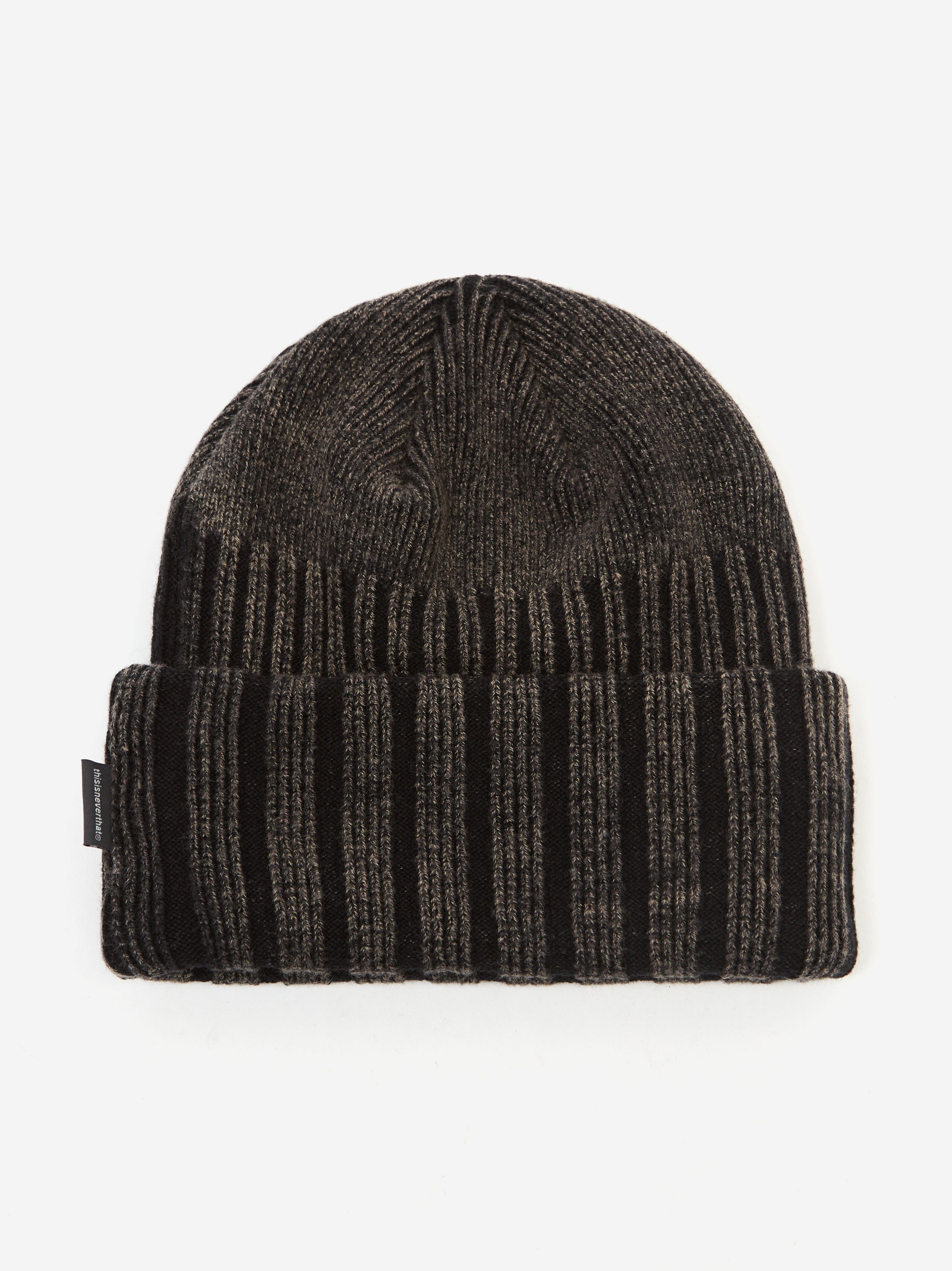 Image of thisisneverthat Bleached Beanie - Black