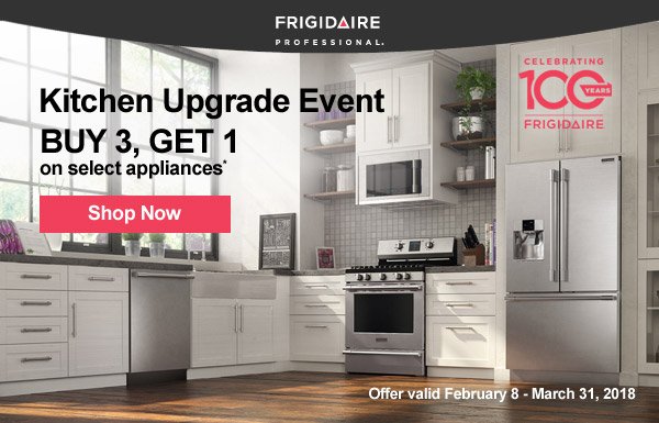 Frigidaire Professional Kitchen Upgrade Event - Buy 3, Get 1