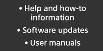 Help and how-to information | Software updates | User manuals