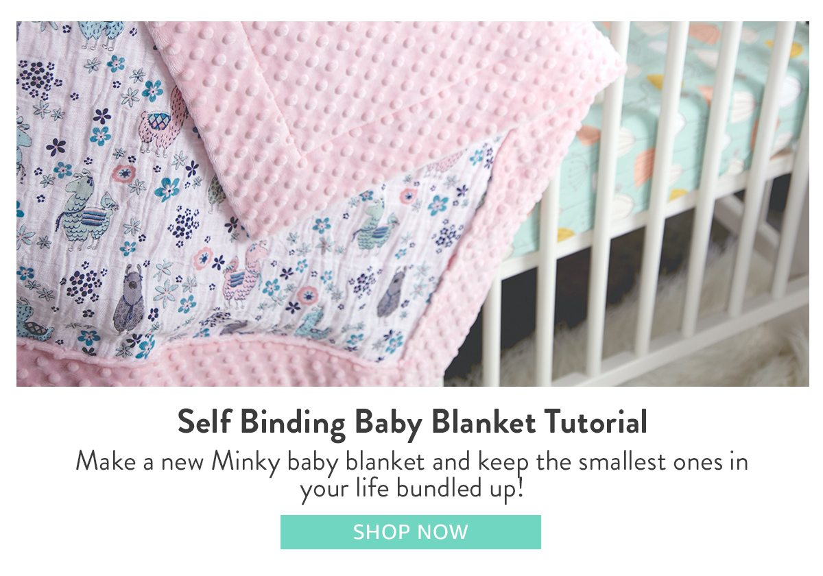 Self Binding Baby Blanket Tutorial | SHOP NOW