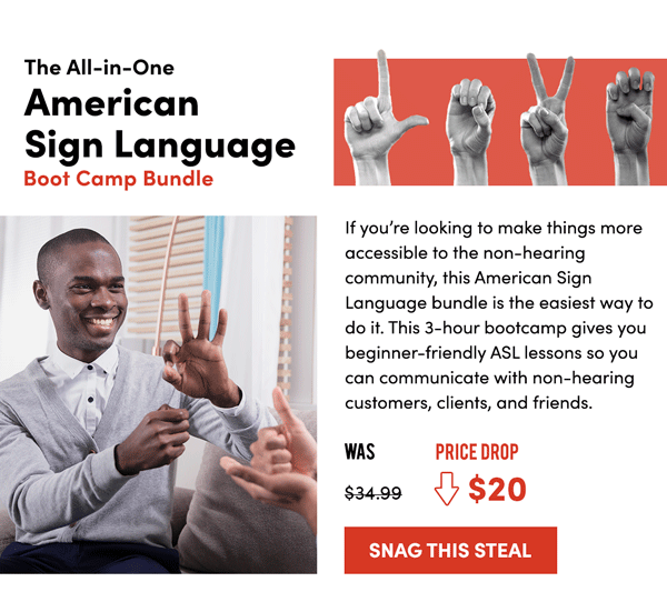 All-in-One ASL Boot Camp Bundle | Snag This Steal