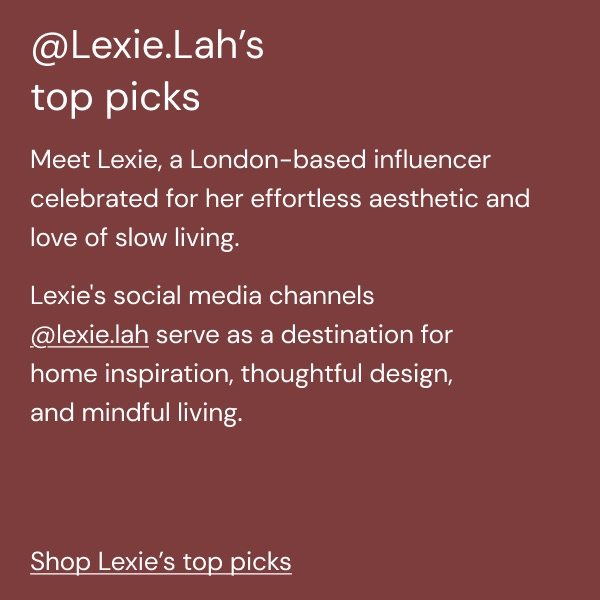 Shop Lexie's top picks