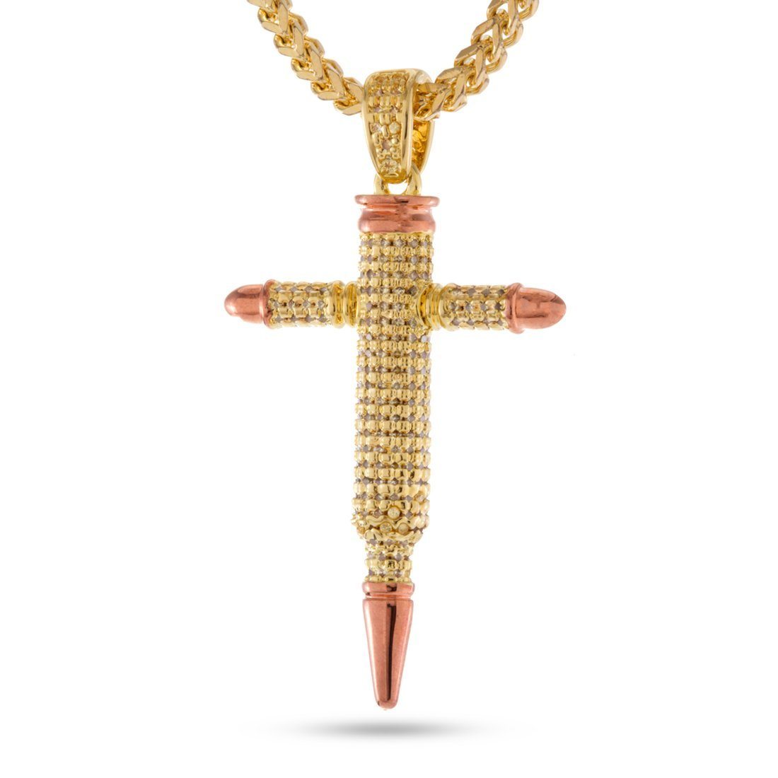 Image of The Bullet Cross Necklace