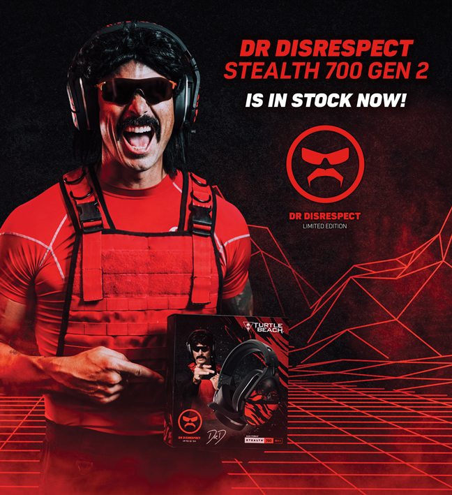 Dr Disrespect Stealth 700 Gen 2 is in stock now!