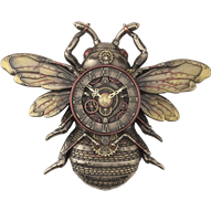 Steampunk Bee Wall Clock