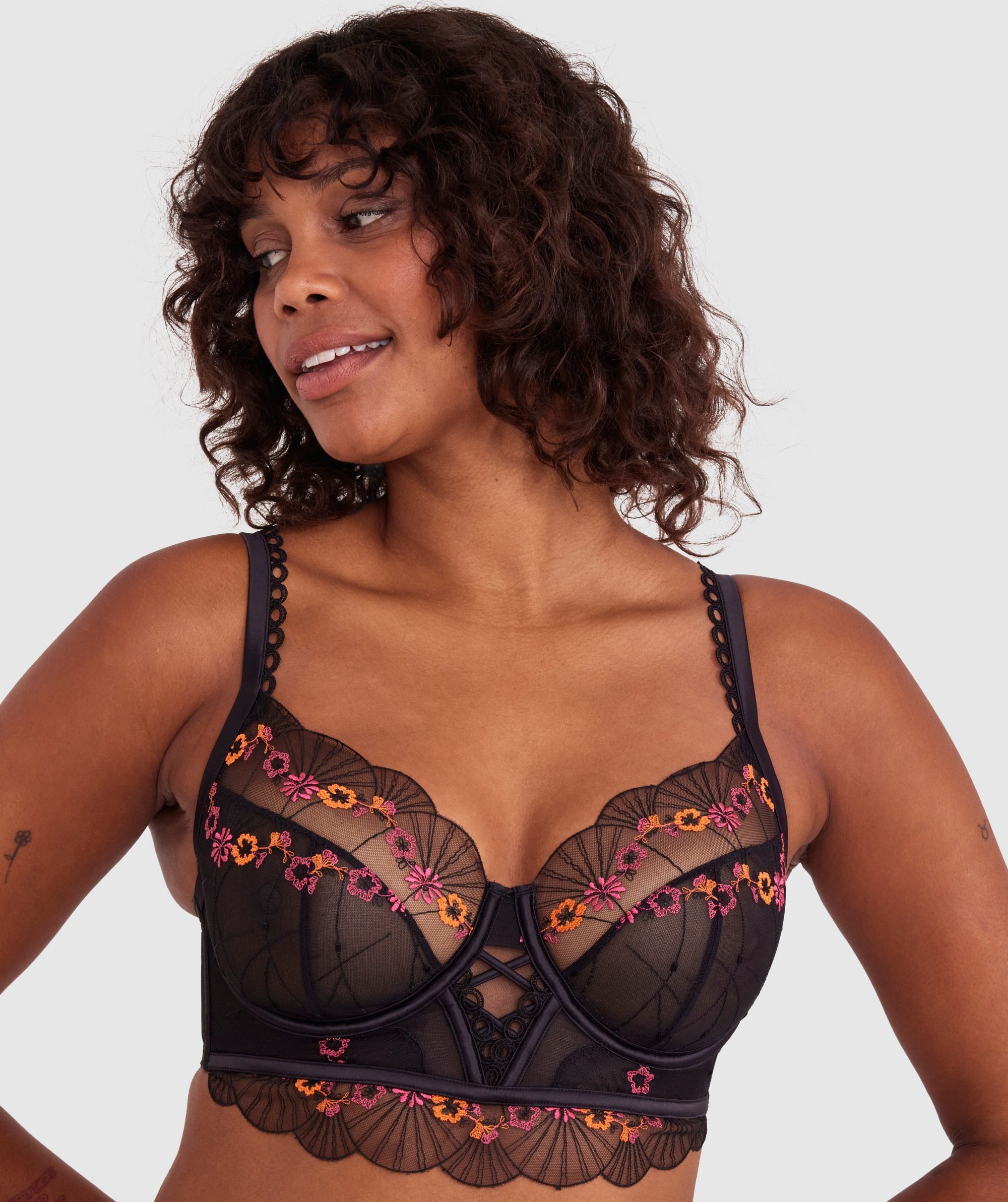 Enchanted Senorita Full Cup Bra - Black