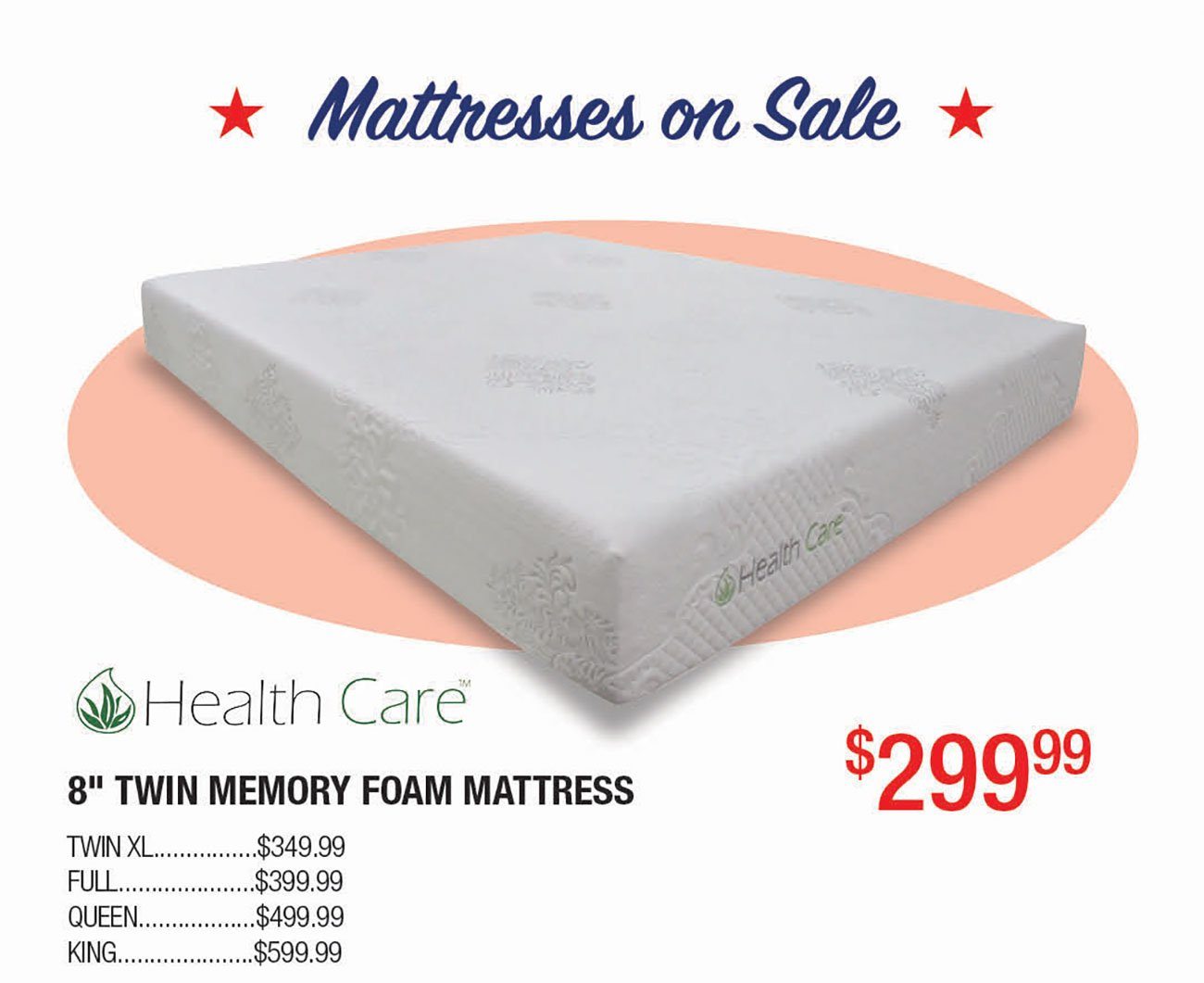 Healthcare-Twin-Memory-Foam-Mattress