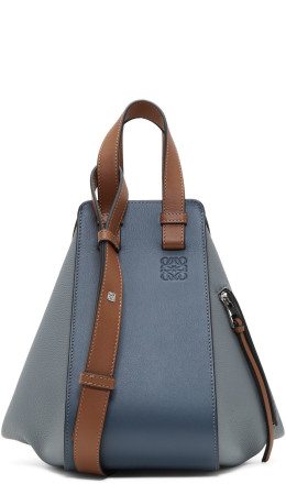 Loewe - Blue & Tan Small Hammock Bag